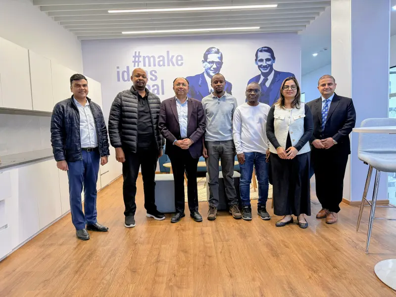 Group photo of an engineering team during a corporate training program