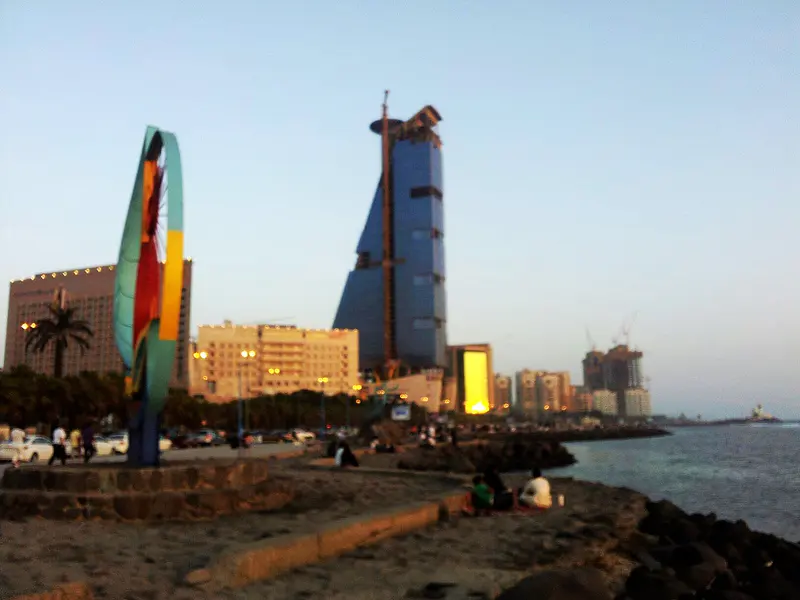 Jeddah corniche at sunset